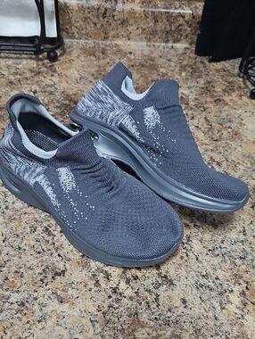 Women's Slip-On Knit Athletic Sneakers - Dark Gray